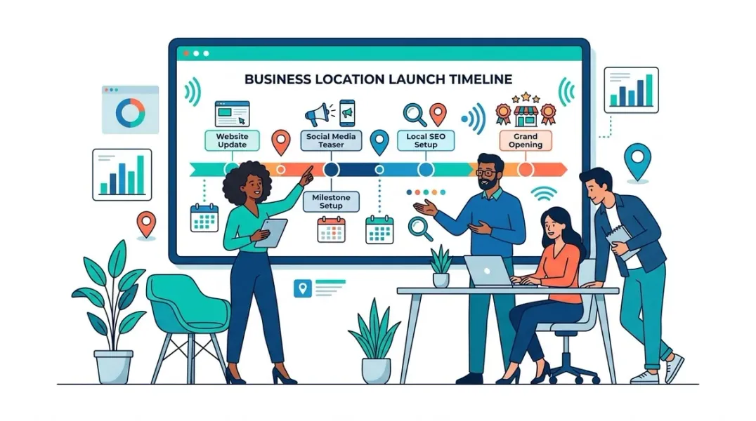 How to Create a Business Location Launch Timeline for Digital Marketing Teams