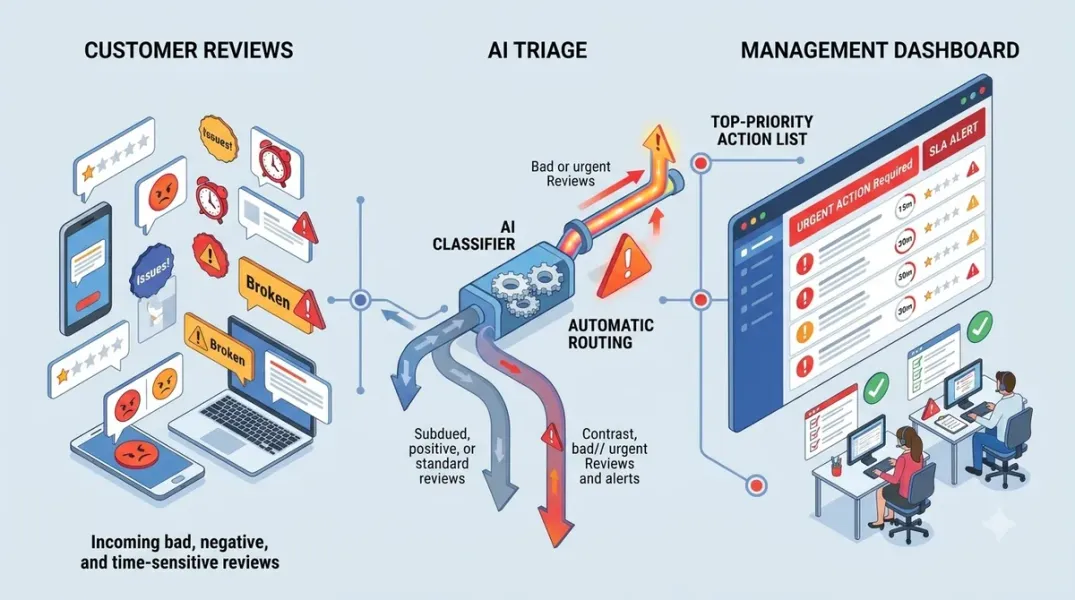 How to Prioritize Customer Reviews by Urgency Instead of Reading Them in Date Order
