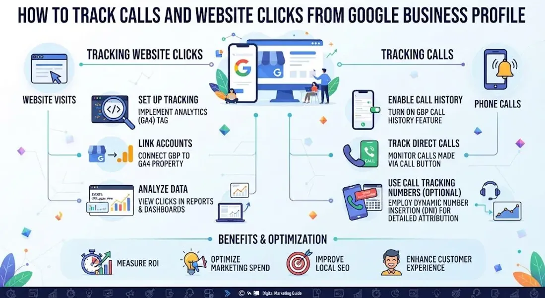 How to Track Calls and Website Clicks From Google Business Profile