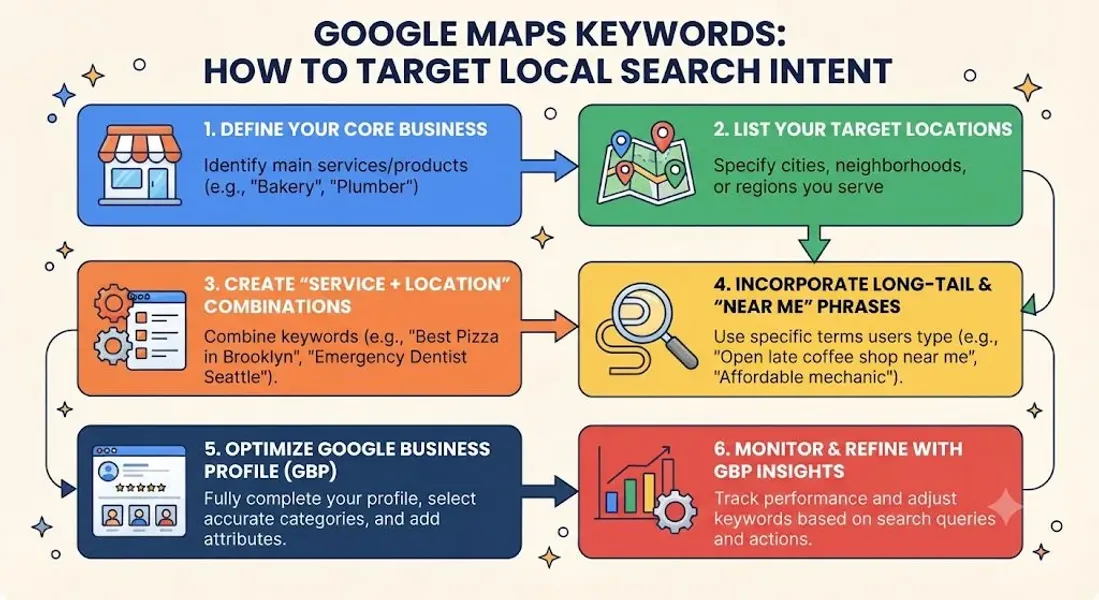 Google Maps Keywords: How to Target Local Search Intent