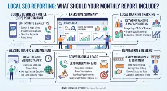 Local SEO Reporting: What Should Your Monthly Report Include?